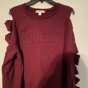 Queen cutout sweater